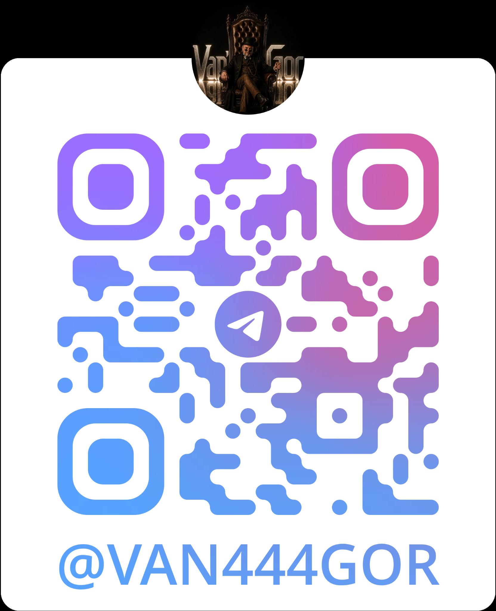 QR-код Telegram @VAN444GOR